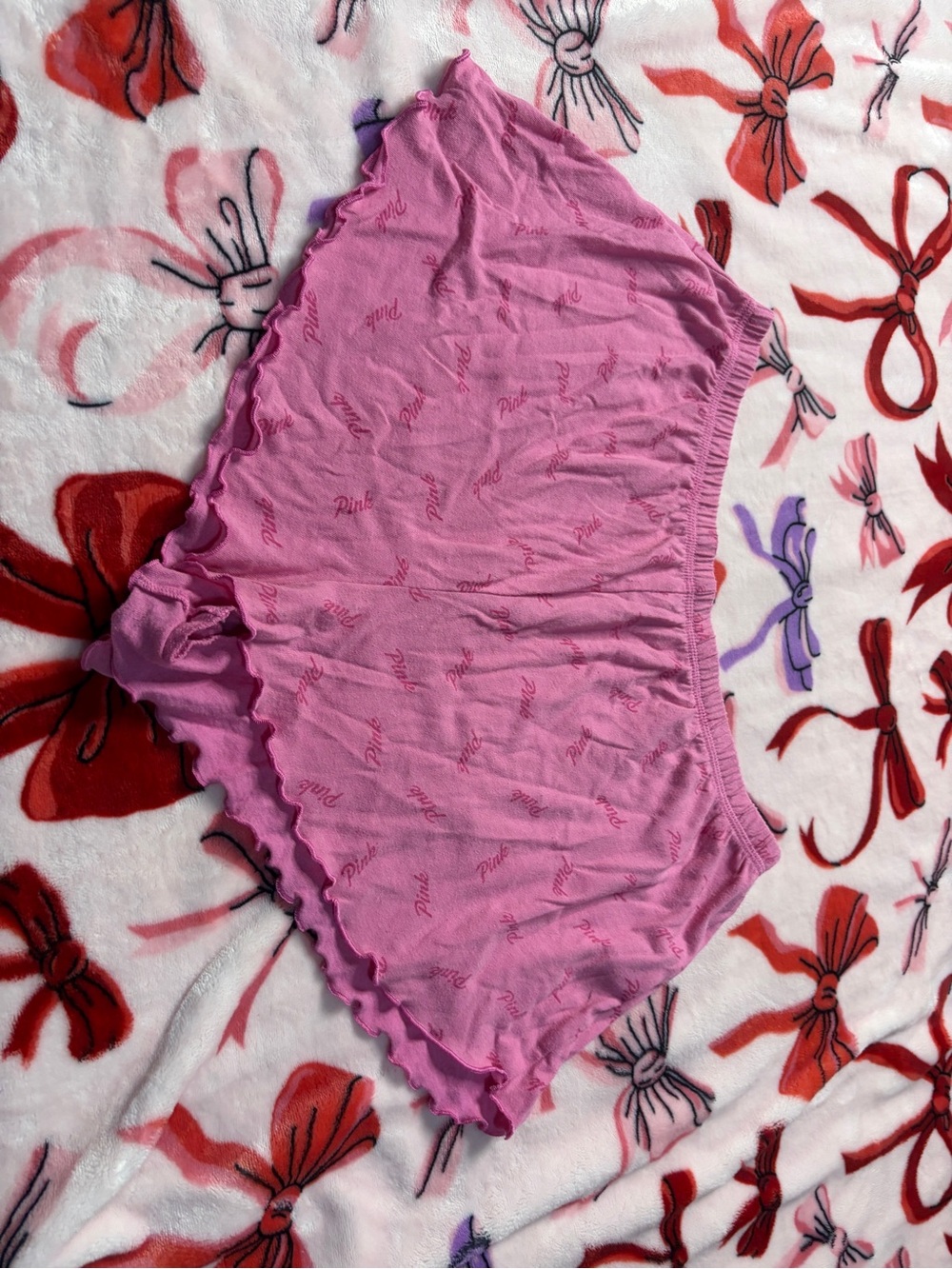 PINK Victoria's Secret Bright Pink Sleepwear Top